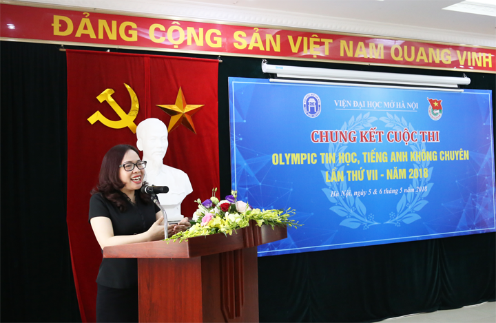 PGS.TS Nguyễn Thị Nhung – Phó Viện trưởng, Trưởng Ban Tổ chức phát biểu